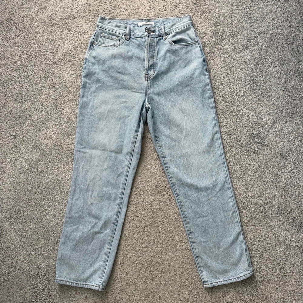 PacSun High Rise Light Wash Straight Leg Jeans, Size 4/27